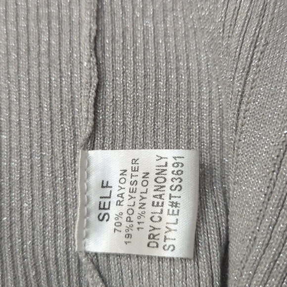 Metallic Light Gray Women's Skirt Size M - Picture 8 of 8